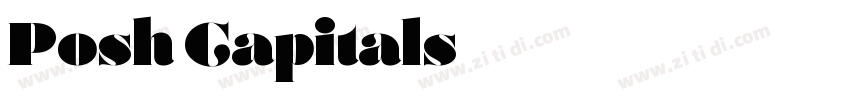 Posh Capitals字体转换